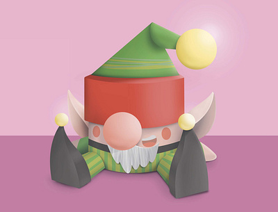 Christmas Elf design graphic design illustration vector