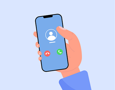 Phone call call illustration online phone vector