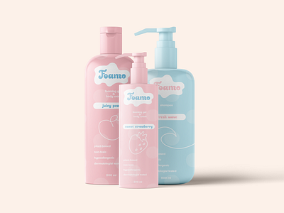 Body wash logo & branding. Packaging design