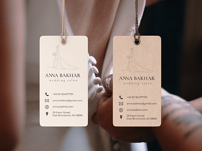 Wedding & bridal salon branding & logo. Label & business card