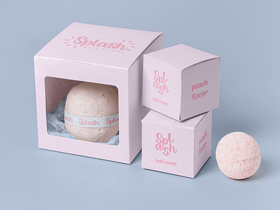 Bath bombs packaging design, logo, branding