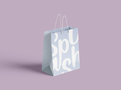 Bath bombs, body care shopping bag design bag barh bomd bath body body care body wash branding design graphic design logo logotype shop shopping bag shower store typography