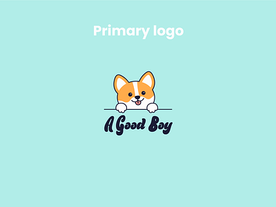 Cute dog logo, dog food branding