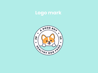 Logo mark. Cute dog logo, dog food branding adorable branding cute design dog dog food dog food branding dog logo feed food graphic design logo logotype pet pet food pet logo typography