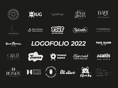 Logofolio 2022, portfolio of logo designer, logotype, logomark