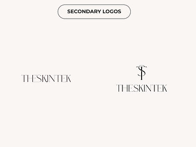 Minimalistic luxury elegant logo for skincare brand brand identity branding design elegant elegant logo font design graphic design logo logo suite logo variations logotype luxury luxury logo minimalistic secondary logo skin skincare skincare logo type design typography