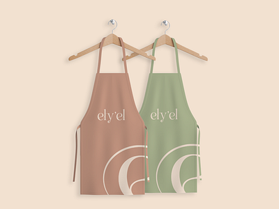 Beauty salon branding, apron design