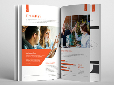 Company Profile agency annual report book brand branding brochure business clean company company profile corporate creative design digital indesign infographics informational letter marketing modern