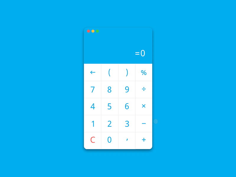 Calculator – Day 04 #DailyUI 4 calculator daily dailyui ui ux web website