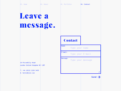 Contact Us – Day 28 #DailyUI