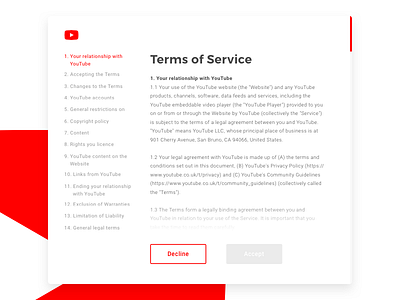 Terms of Service – Day 89 #DailyUI 89 daily dailyui of service terms ui ux web website