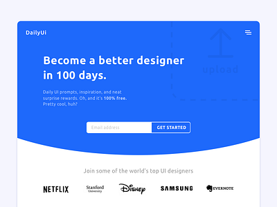 Redesign Daily UI Landing Page – Day 100 #DailyUI