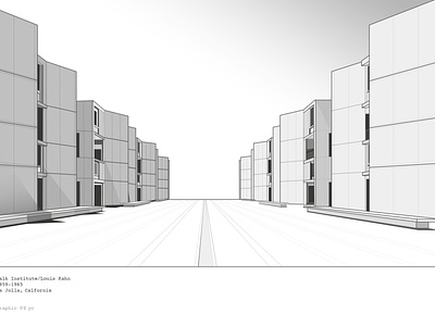 Architecture_Graphic design _LouisKahn-Salk Institute