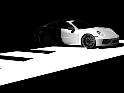 Porsche911_Graphic design by E_studio design graphic design illustration