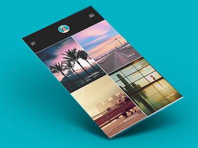 Photos clean grid imaging infographics ios iphone nav new profile sleek weather wireframes