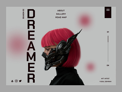 Dreamer NFT Landing Page Design