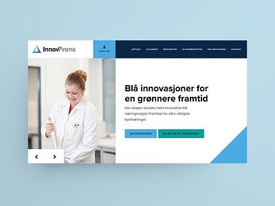 InnovArena Identity and landing page blue branding color color palette design identity identity design innovation landing page landing page design logo minimalist mockup modern norway typography ui visual design visual identity webdesign