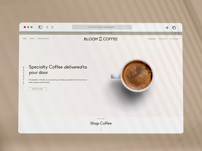 Coffee Brand - eCommerce Website Development branding design errors handling illustration malware fixture typography vector web development
