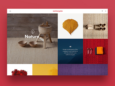 Nanimarquina web design concept ecommerce mosaic rugs site ui ux web
