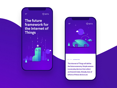 IOTA Foundation website proposal colors interaction interface typography ui ux web