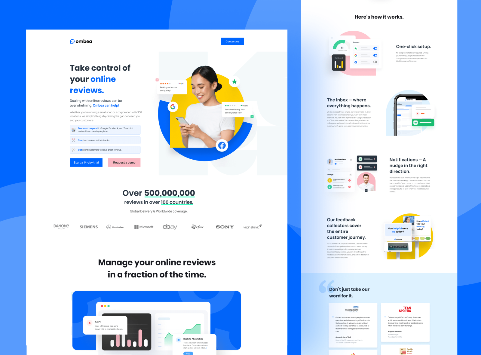 Saas Landing Page by Gesi An on Dribbble