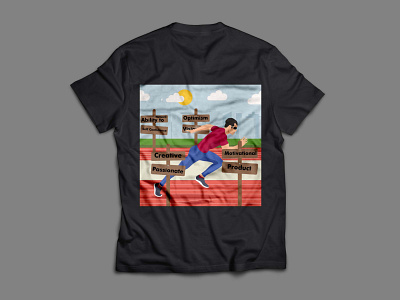 Customized T-shirt Design digital painting illustration