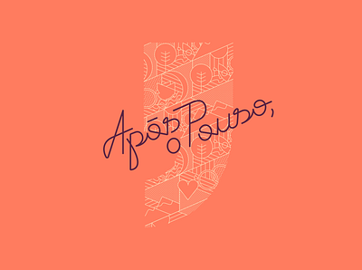 Após o Pouso - lettering and illustration branding comma flight illustration illustrator lettering logo pattern typography vector vector art