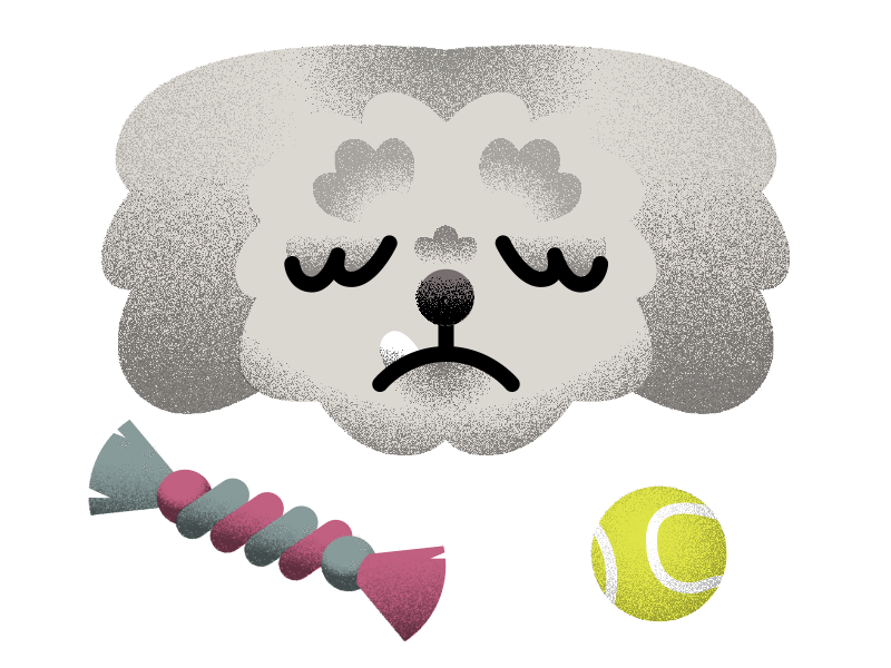 Scribble Baby experiment illustration grainy grain toys puppo dog scribble