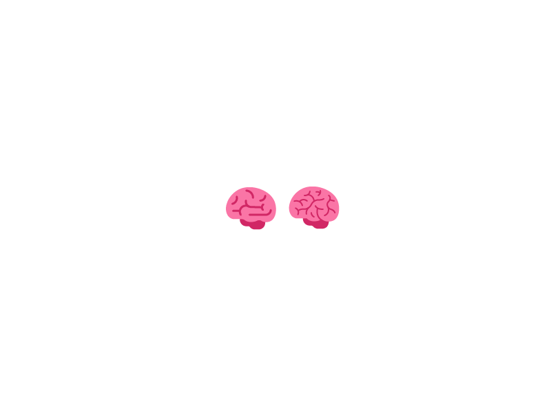 Brain emojis