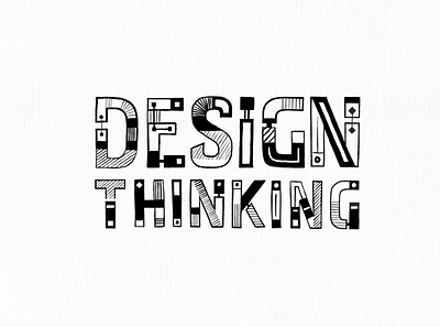 Lettering "Design Thinking" design thinking handmade illustration lettering letters