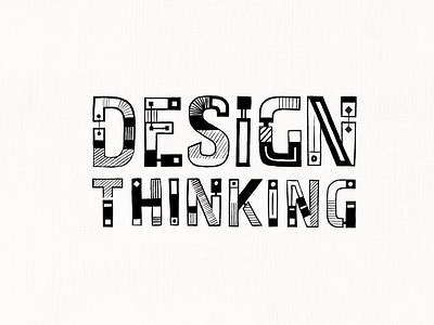 Lettering "Design Thinking"