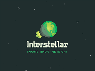 Interstellar logo — earthship brand identity logo logotype