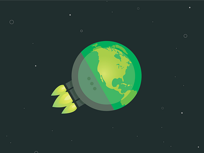 Interstellar icon — earthship brand identity illustration logo logotype