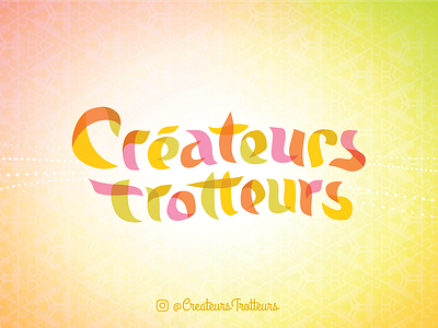 Logo des Créateurs trotteurs (lettrage seul) colors couleurs lettering logo logodesign