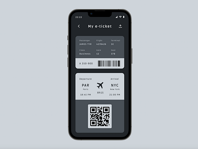 #DailyUI - Day 24 : Boarding Pass