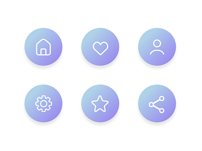 #DailyUI - Day 55 : Icon Set dailyui design graphic design ui ux