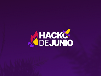Hacko de Junio, a hackathon team logo branding graphic design logo typography