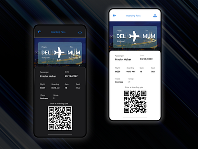 Boarding Pass | UI Design app branding design graphic design illustration logo typography ui ux vector