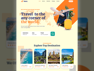 Travel Agency | Webpage UI Design