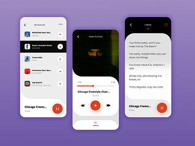 Music Player App UI Design