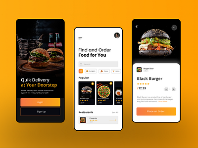 Restaurant App UI Design