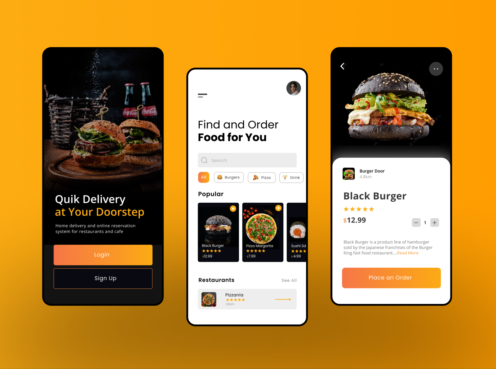 Restaurant App UI Design by Prabhat Saini on Dribbble