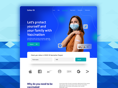 Covid-19 Vaccine Landing Page Design