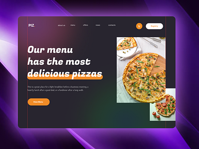 Pizza Website | UI Design