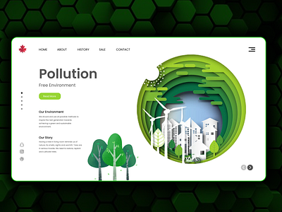 Environment Awareness Website | UI Design