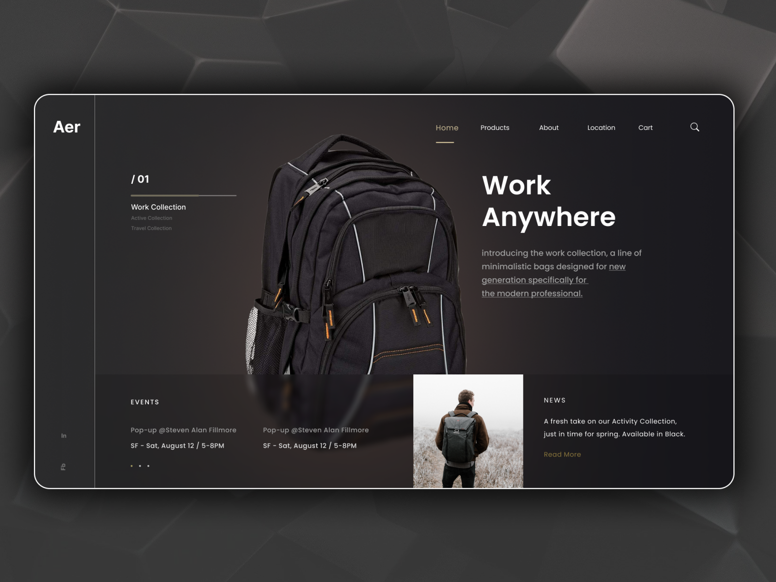 Backpack Website | UI Design by Prabhat Saini on Dribbble