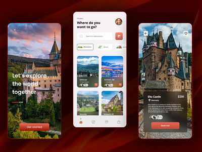 Travel Agency App | UI Design