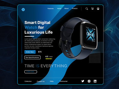 Smart Watch Landing Page |  UI Design