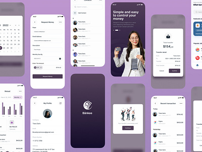 Bank - Mobile App Design app app design bank account banking banking app cart credit card finance finances financial fintech ios mobile money payment app product product design transactions