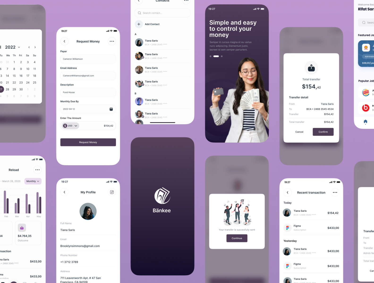 Bank - Mobile App Design by Xasan Bekir on Dribbble